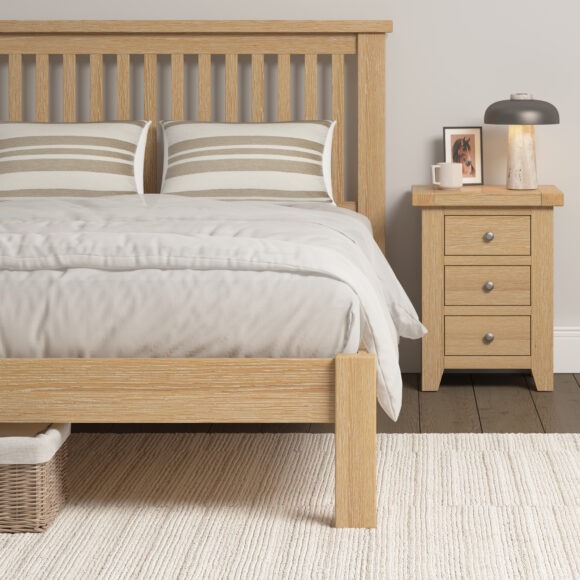 seconique Windsor 5' Bed Low Foot End Natural Oak