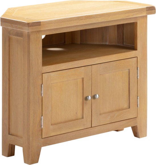 Seconique Windsor Corner TV Unit Natural Oak