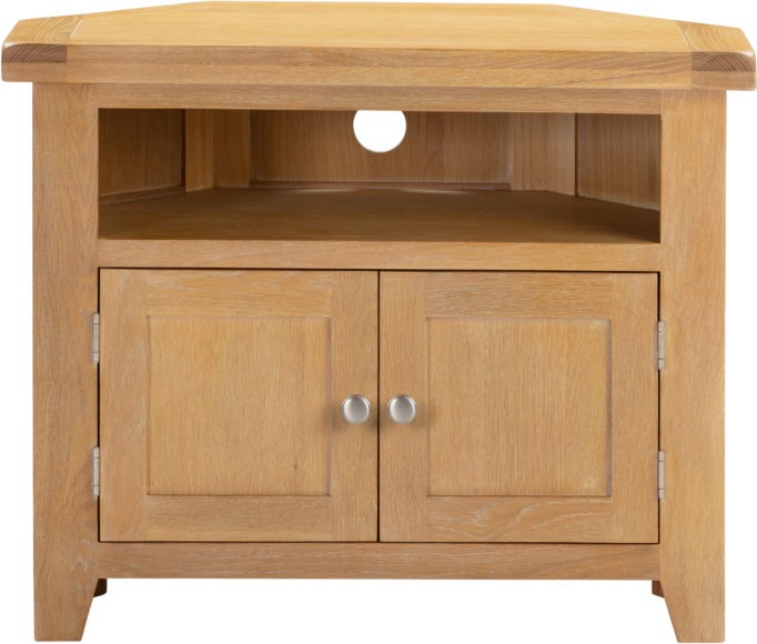 Seconique Windsor Corner TV Unit Natural Oak