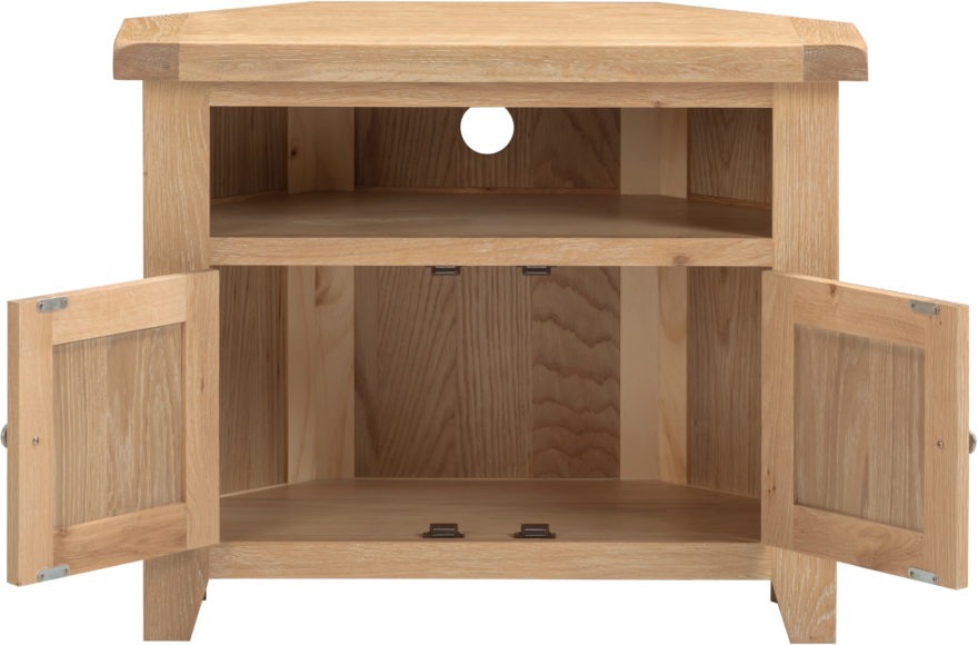 Seconique Windsor Corner TV Unit Natural Oak