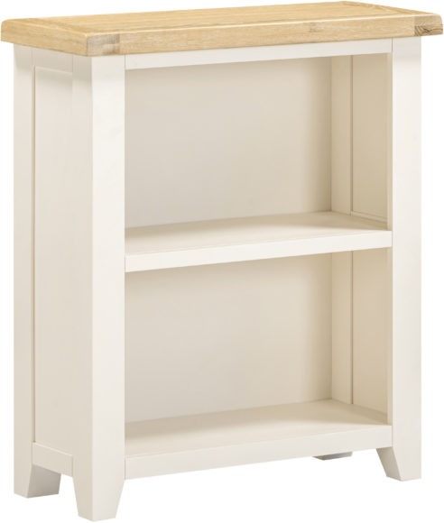 Seconique Windsor Low Bookcase Ivory/Oak