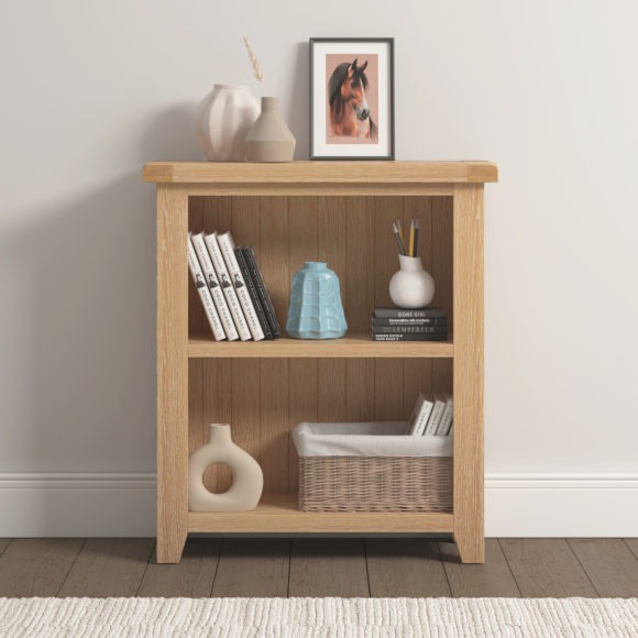 seconique Windsor Low Bookcase Natural Oak