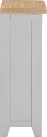 Seconique Windsor Low Bookcase Pebble Grey/Oak