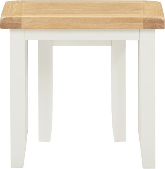 Seconique Windsor Nest Of 2 Tables Ivory/Oak