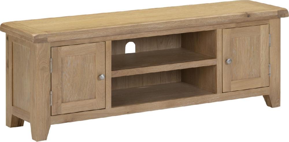 Seconique Windsor Straight TV Unit Natural Oak