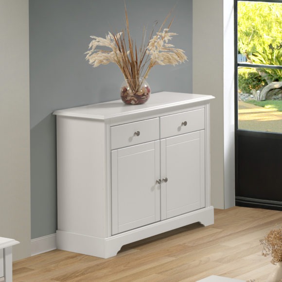 Seconique Stratford 2 Door 2 Drawer Sideboard White