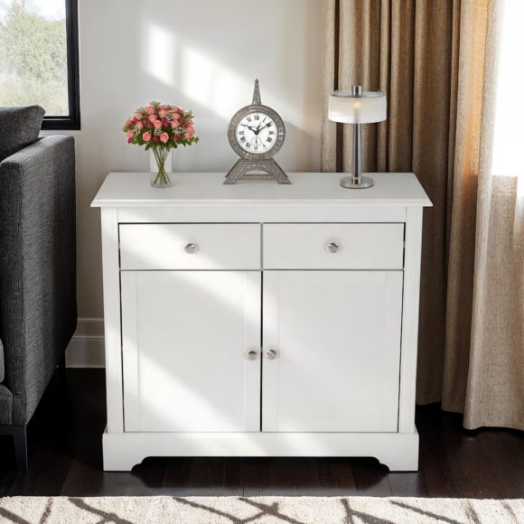 seconique Stratford 2 Door 2 Drawer Sideboard White