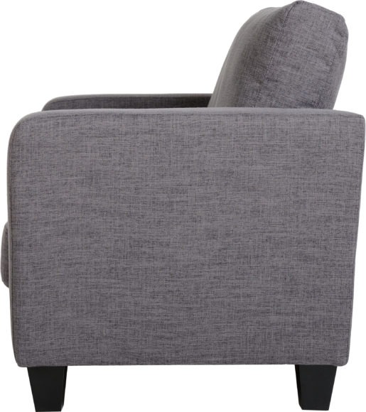 Seconique Tempo Two Seater Sofa-in-a-Box Grey Fabric