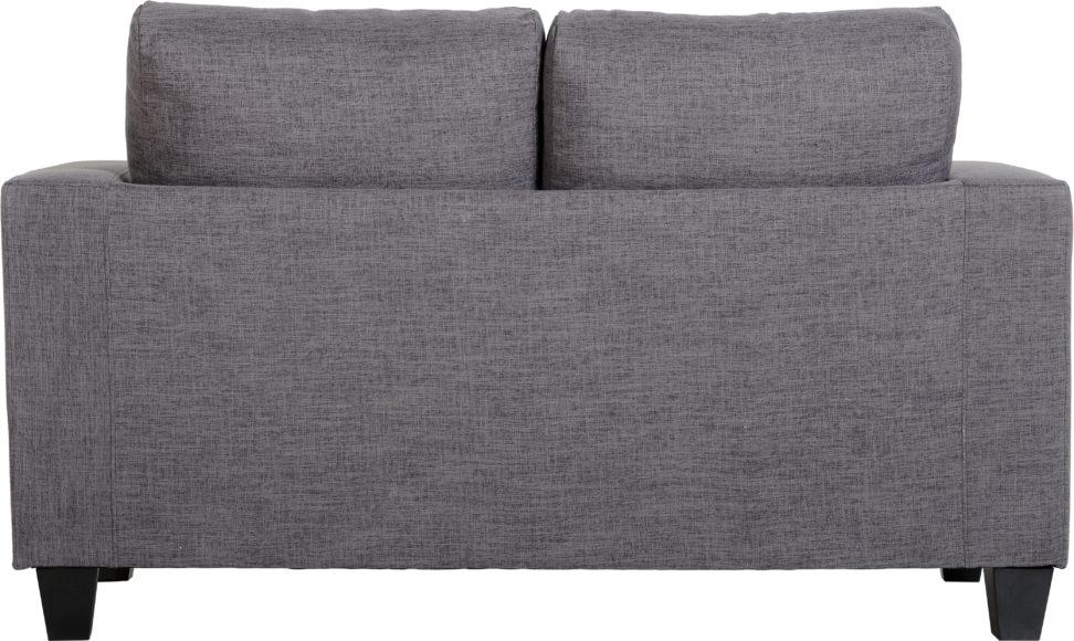 Seconique Tempo Two Seater Sofa-in-a-Box Grey Fabric