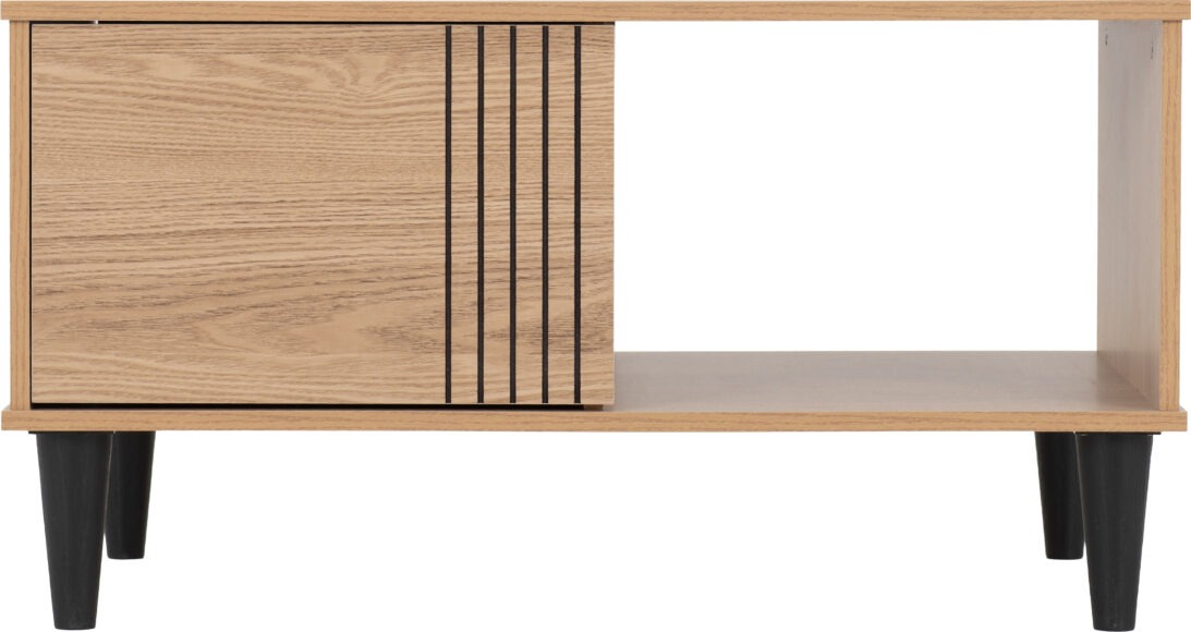 Seconique Tessa 1 Door Coffee Table Natural Oak Effect