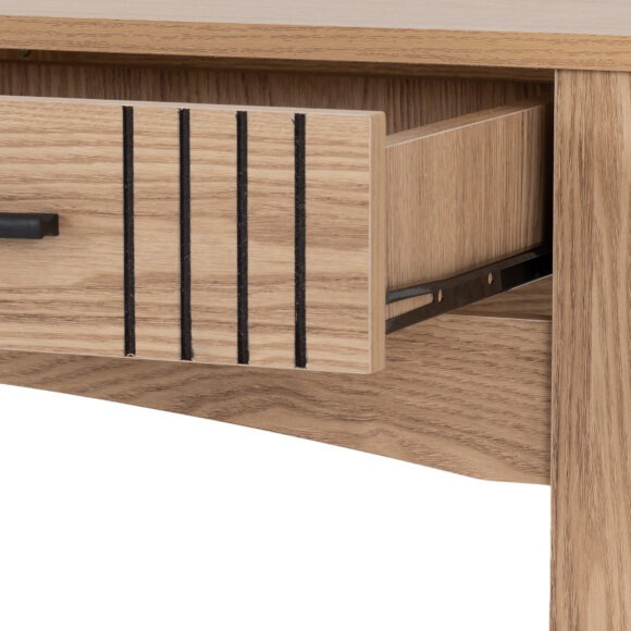 Seconique Tessa 2 Drawer Console Table Natural Oak Effect
