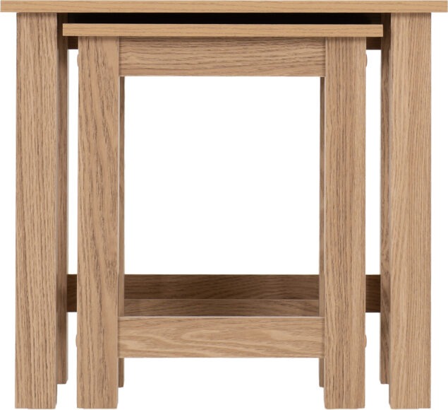 Seconique Tessa Nest Of 2 Tables Natural Oak Effect