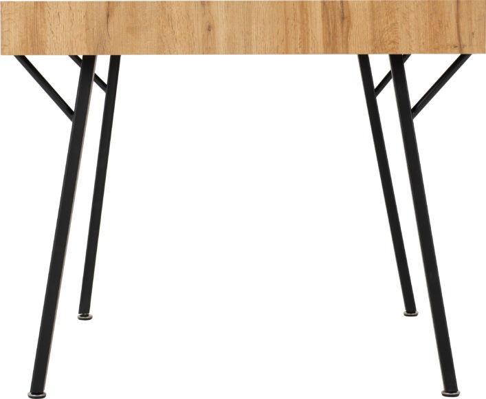 Seconique Treviso Dining Table Light Oak Effect/Black
