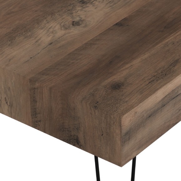 Seconique Troy Coffee Table Medium Oak Effect/Black