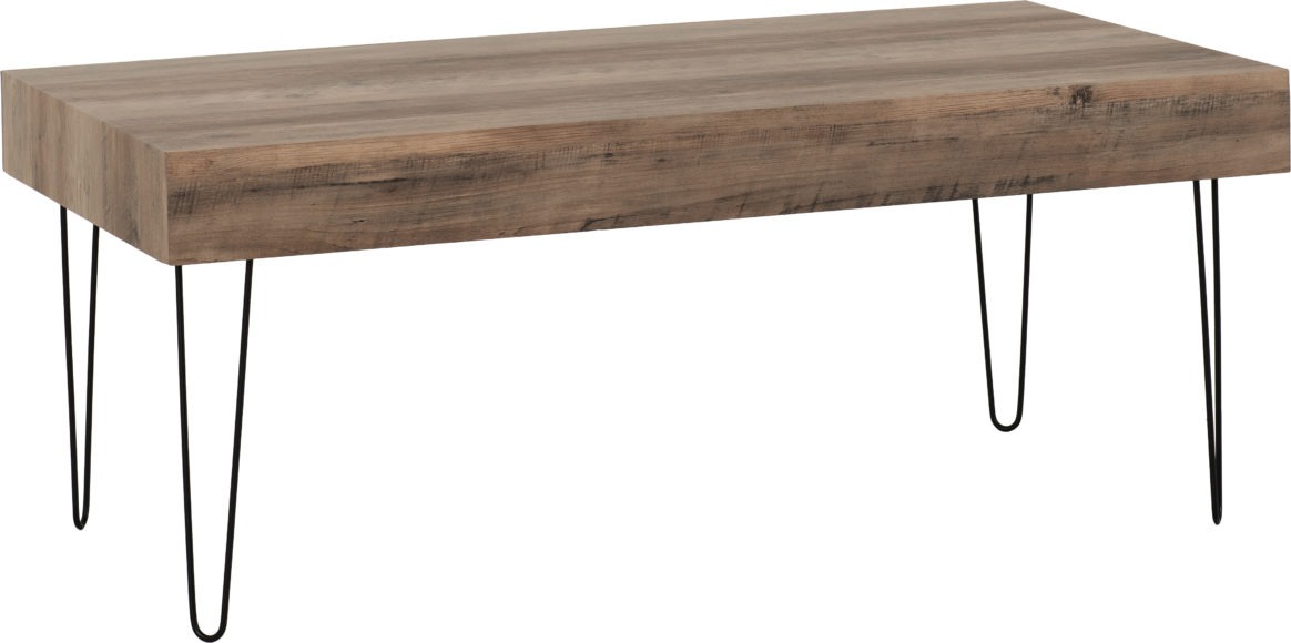 seconique Troy Coffee Table Medium Oak Effect/Black