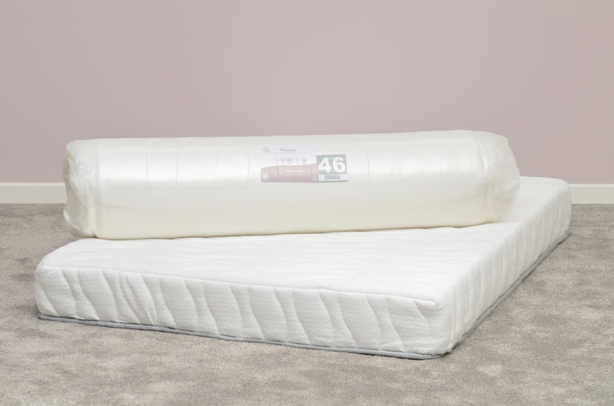 Seconique Venus 3' Memory Cool Rolled Mattress White Fabric