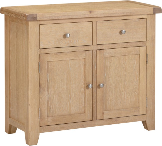 Seconique Windsor 2 Door 2 Drawer Sideboard Natural Oak