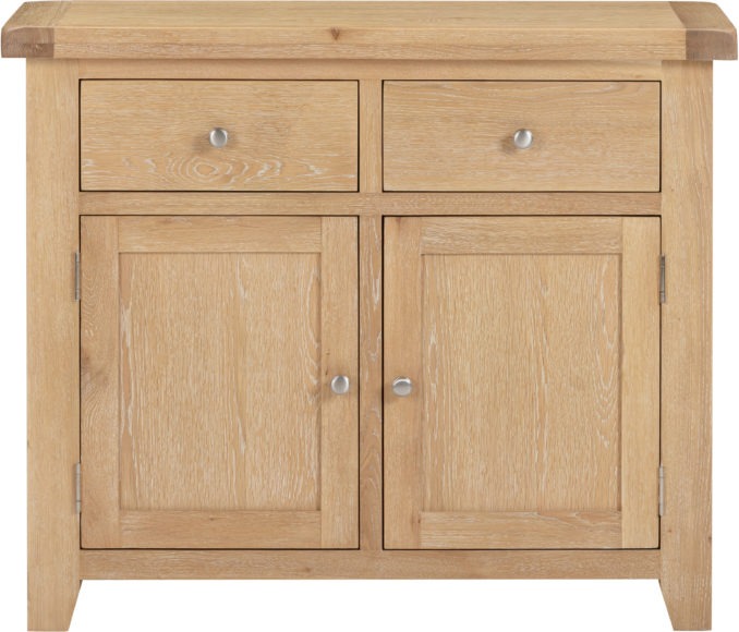 Seconique Windsor 2 Door 2 Drawer Sideboard Natural Oak