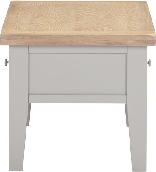 Seconique Windsor 2 Drawer Coffee Table Pebble Grey/Oak