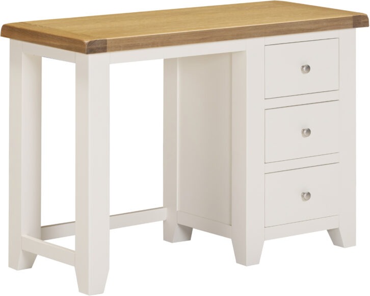 Seconique Windsor 3 Drawer Dressing Table Ivory/Oak