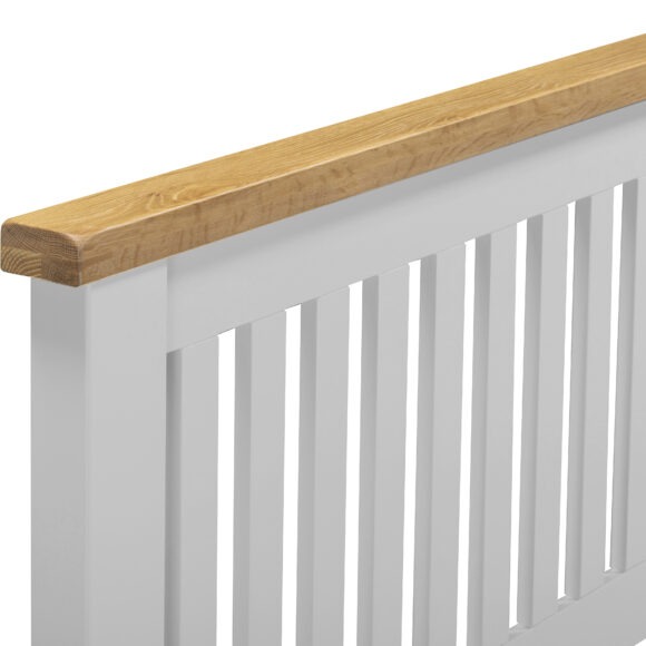 Seconique Windsor 5' Bed Low Foot End Pebble Grey/Oak