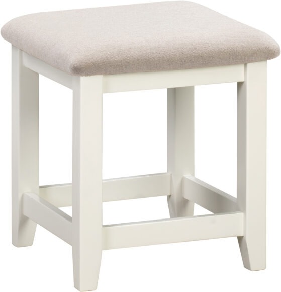 seconique Windsor Dressing Table Stool Ivory/Oat Fabric