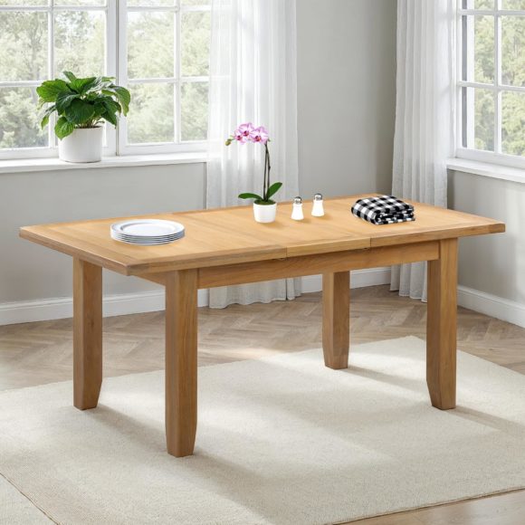 Seconique Windsor Extending Dining Table Natural Oak