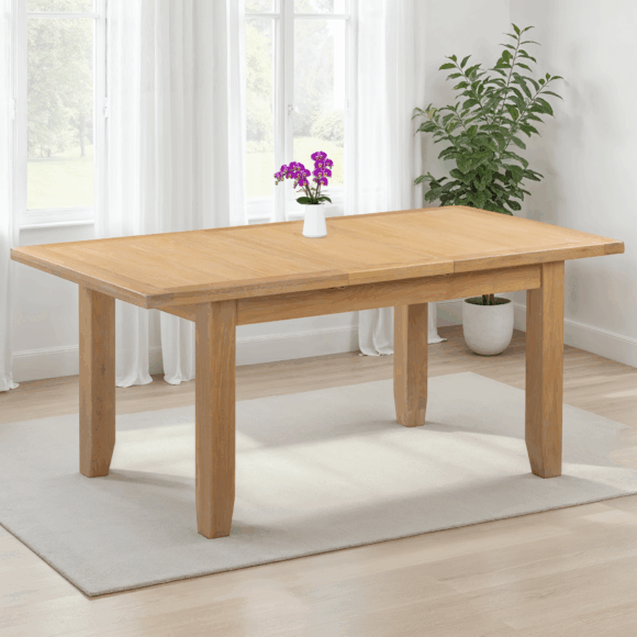 seconique Windsor Extending Dining Table Natural Oak