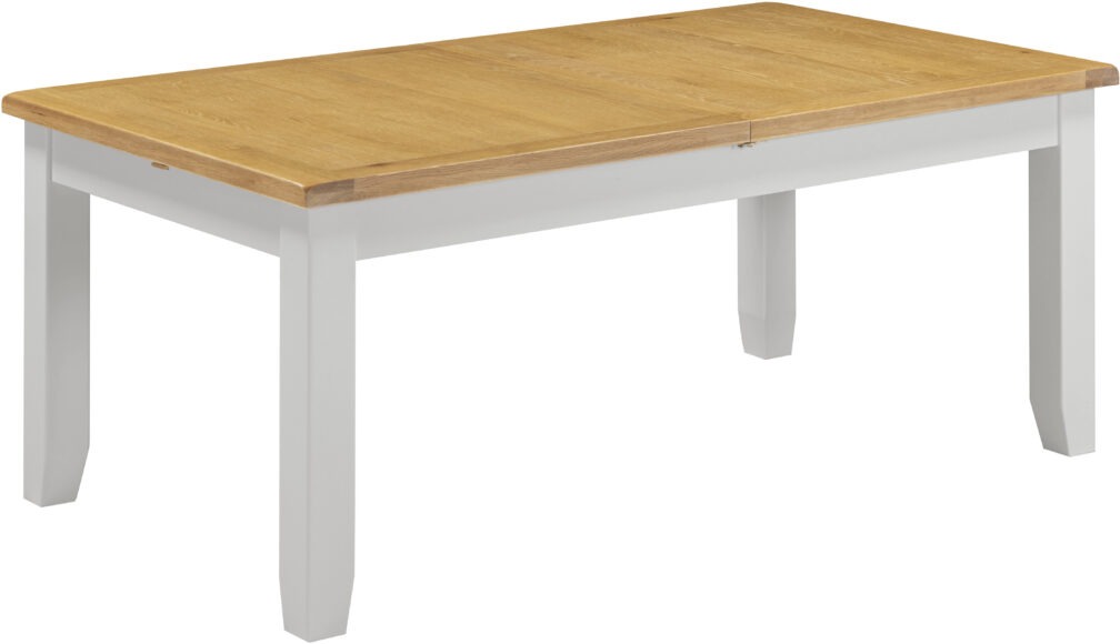 Seconique Windsor Large Extending Dining Table Pebble Grey/Oak