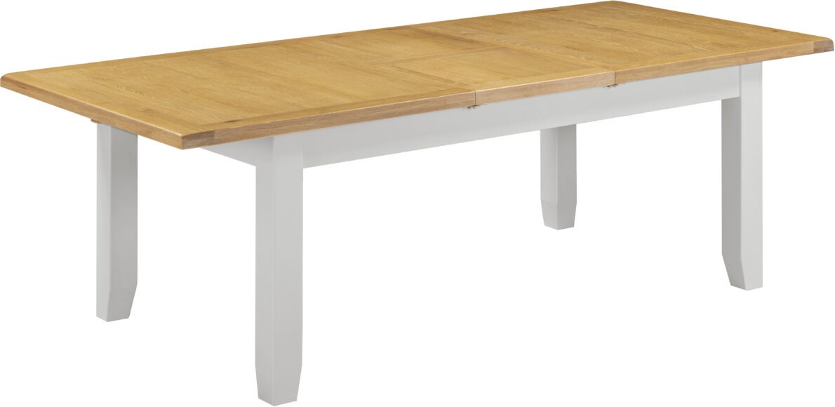 Seconique Windsor Large Extending Dining Table Pebble Grey/Oak