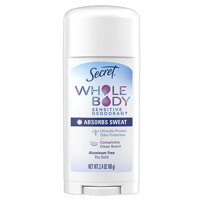 secret Aluminum Free Dry Feel Whole Body Deodorant Stick