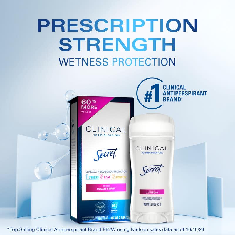 Secret Clinical Strength Clear Gel Antiperspirant Deodorant