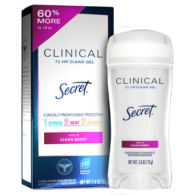 secret Clinical Strength Clear Gel Antiperspirant Deodorant