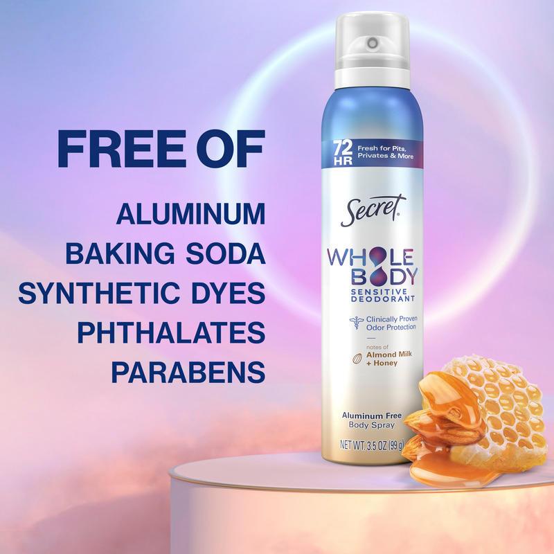 Secret Aluminum Free Whole Body Deodorant Spray