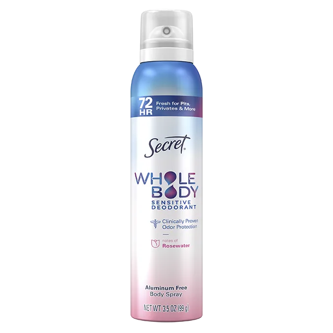 secret Aluminum Free Whole Body Deodorant Spray