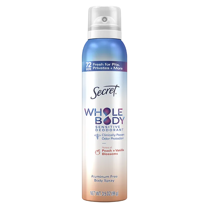 secret Aluminum Free Whole Body Deodorant Spray