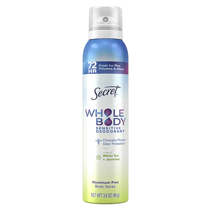 secret Aluminum Free Whole Body Deodorant Spray