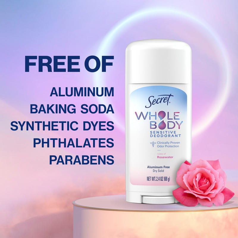 Secret Aluminum Free Whole Body Deodorant Stick