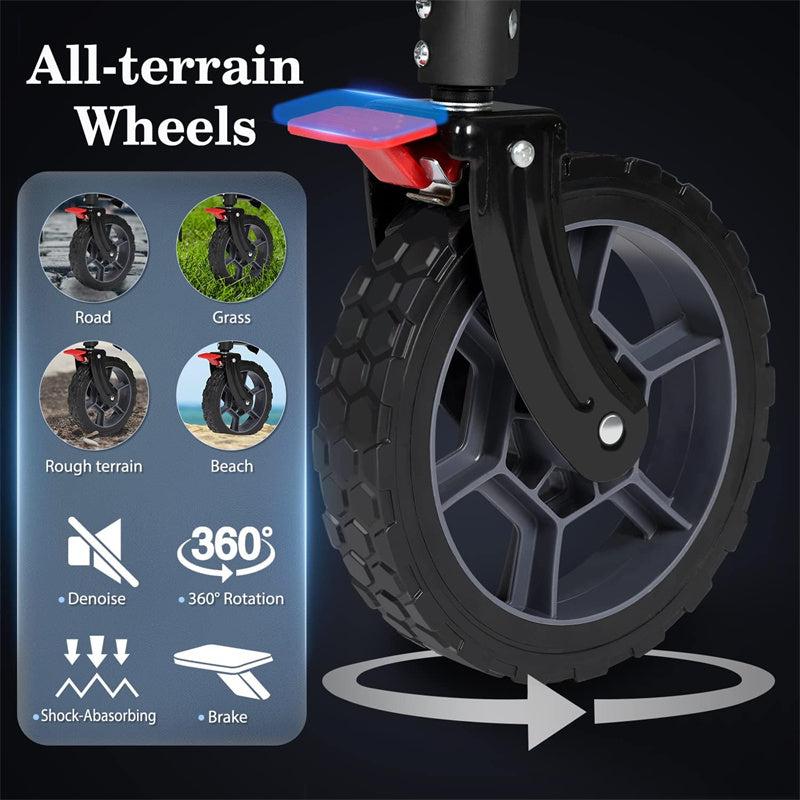 Sekey Sekey 220L Collapsible Foldable Wagon With 330lbs Weight Capacity Heavy Duty Folding Wagon Cart With Big All-Terrain Wheels & Drink Holders