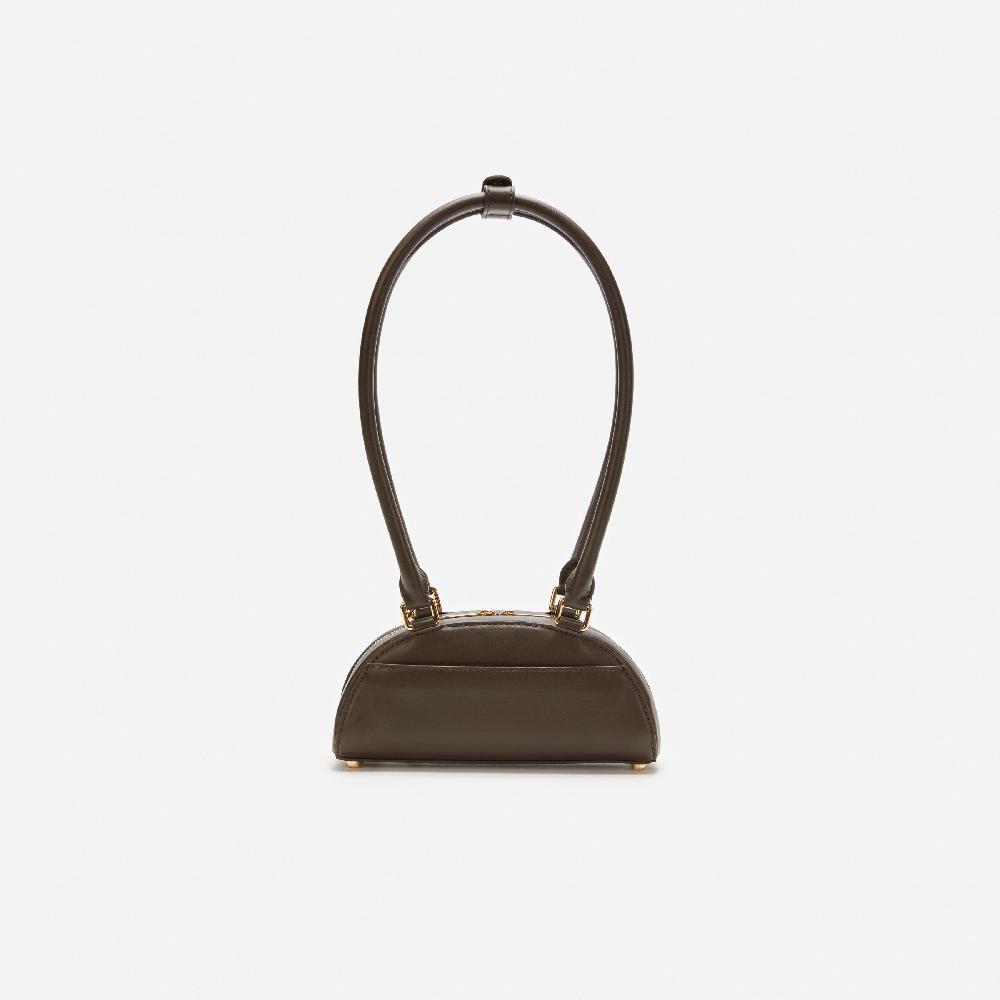 Self Portrait Brown Leather Mini Shoulder Bag With Charm BAGS