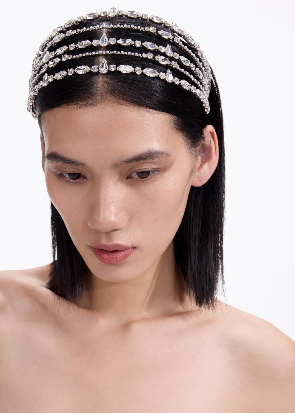 Self Portrait Crystal Embellished Headband ACCESSORIES