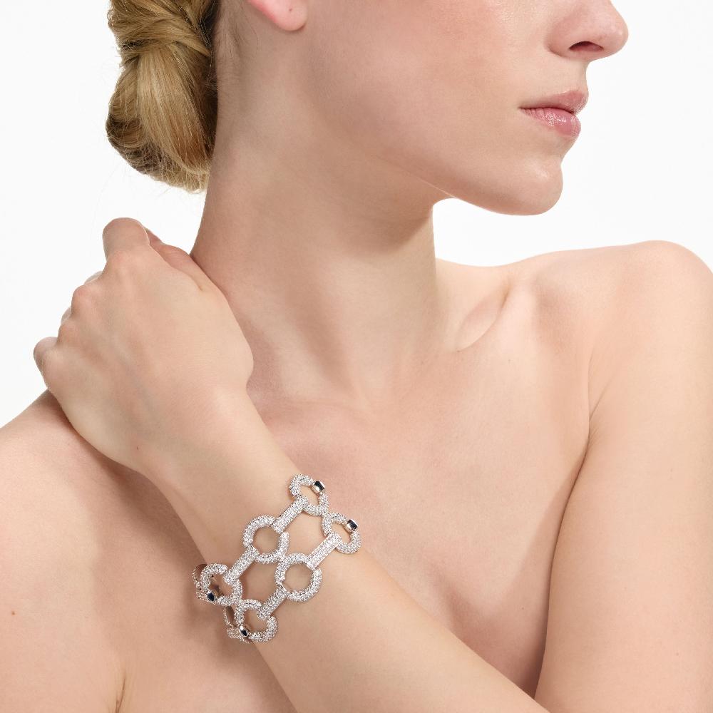 Self Portrait Double Crystal Link Bracelet JEWELLERY