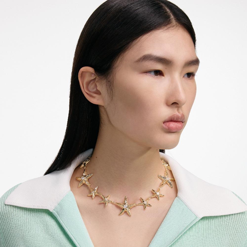 Self Portrait Mottled Gold Sea Star Necklace JEWELLERY