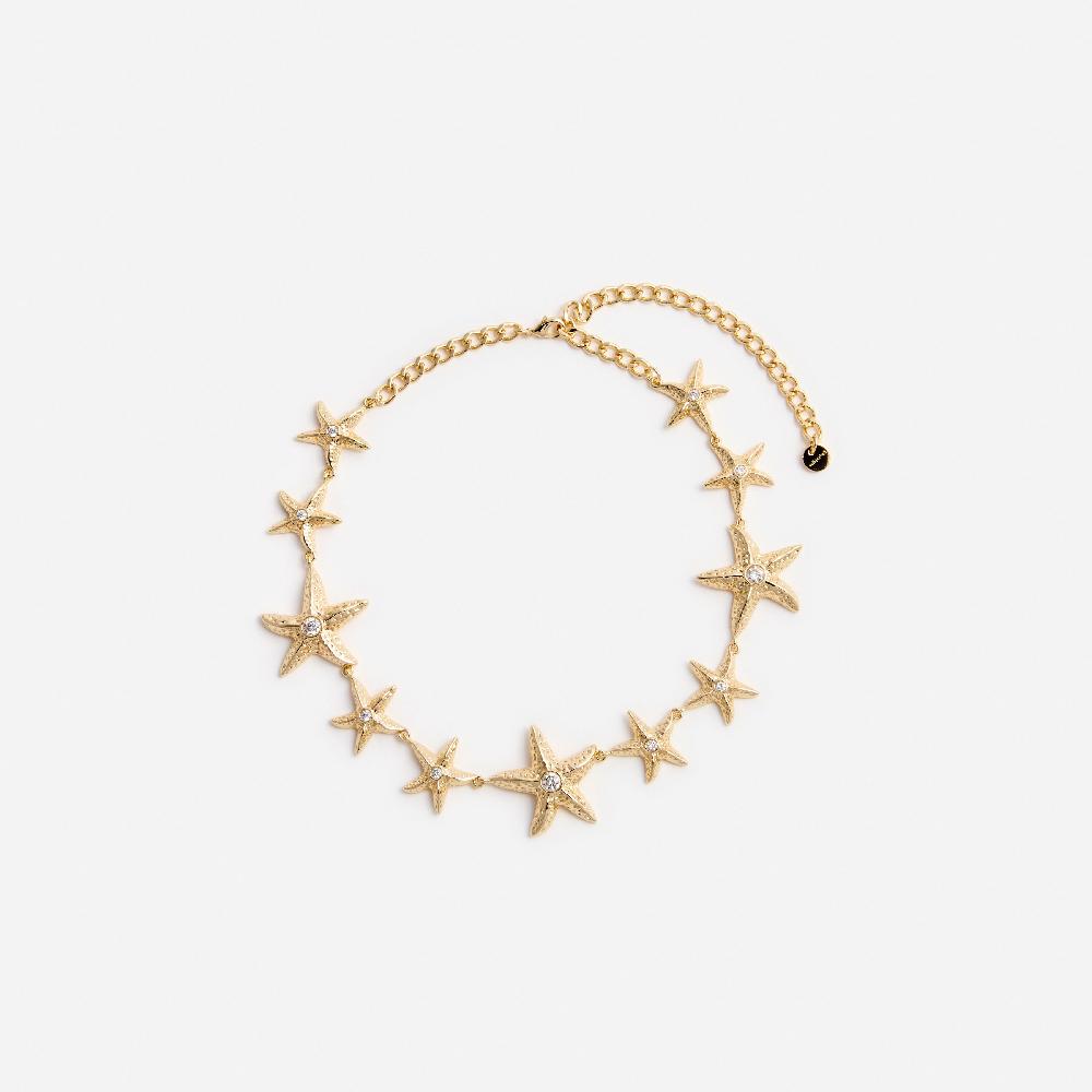 self portrait Mottled Gold Sea Star Necklace JEWELLERY