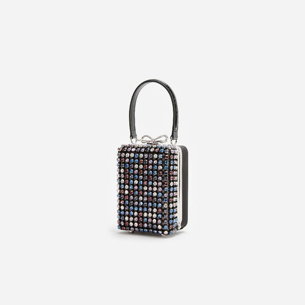 Self Portrait Multi Crystal Chainmail Micro Bag BAGS