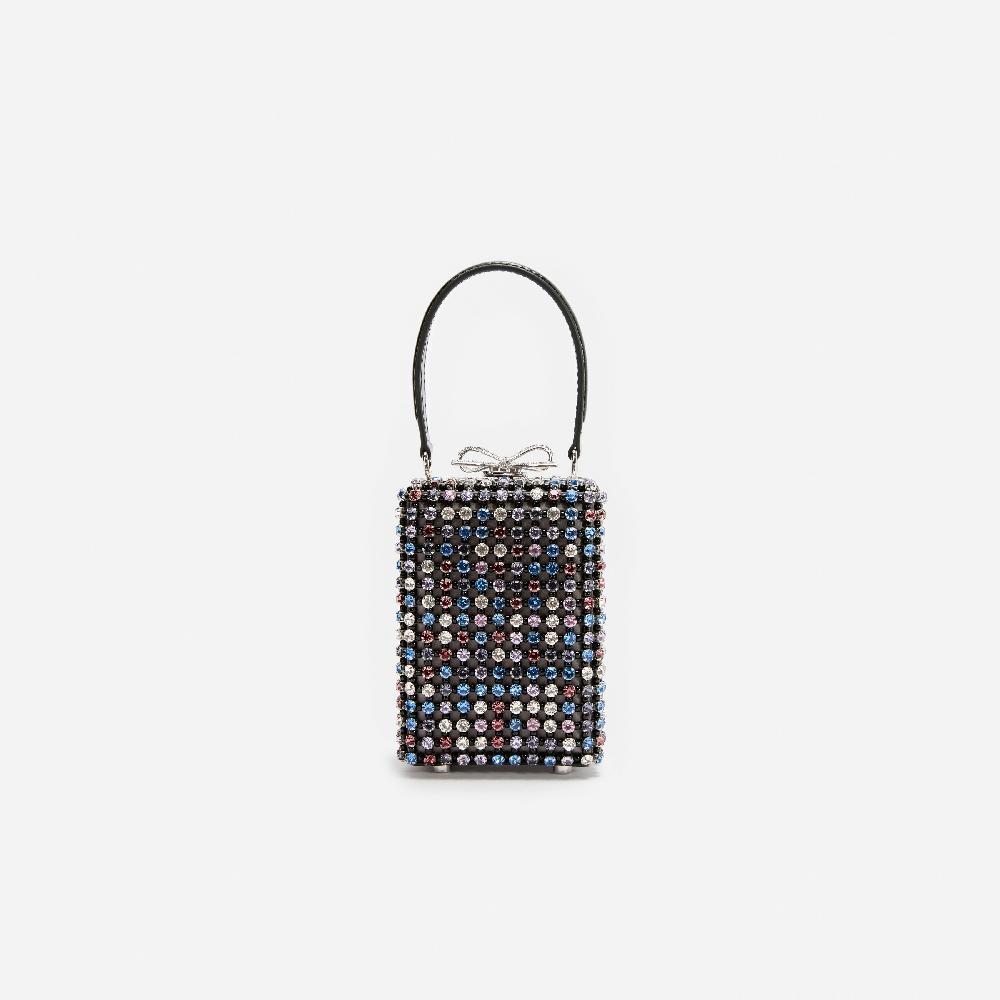 self portrait Multi Crystal Chainmail Micro Bag BAGS