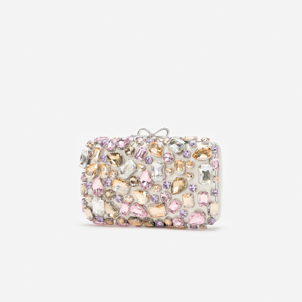 Self Portrait Multi Crystal Embellished Clutch Bag BAGS