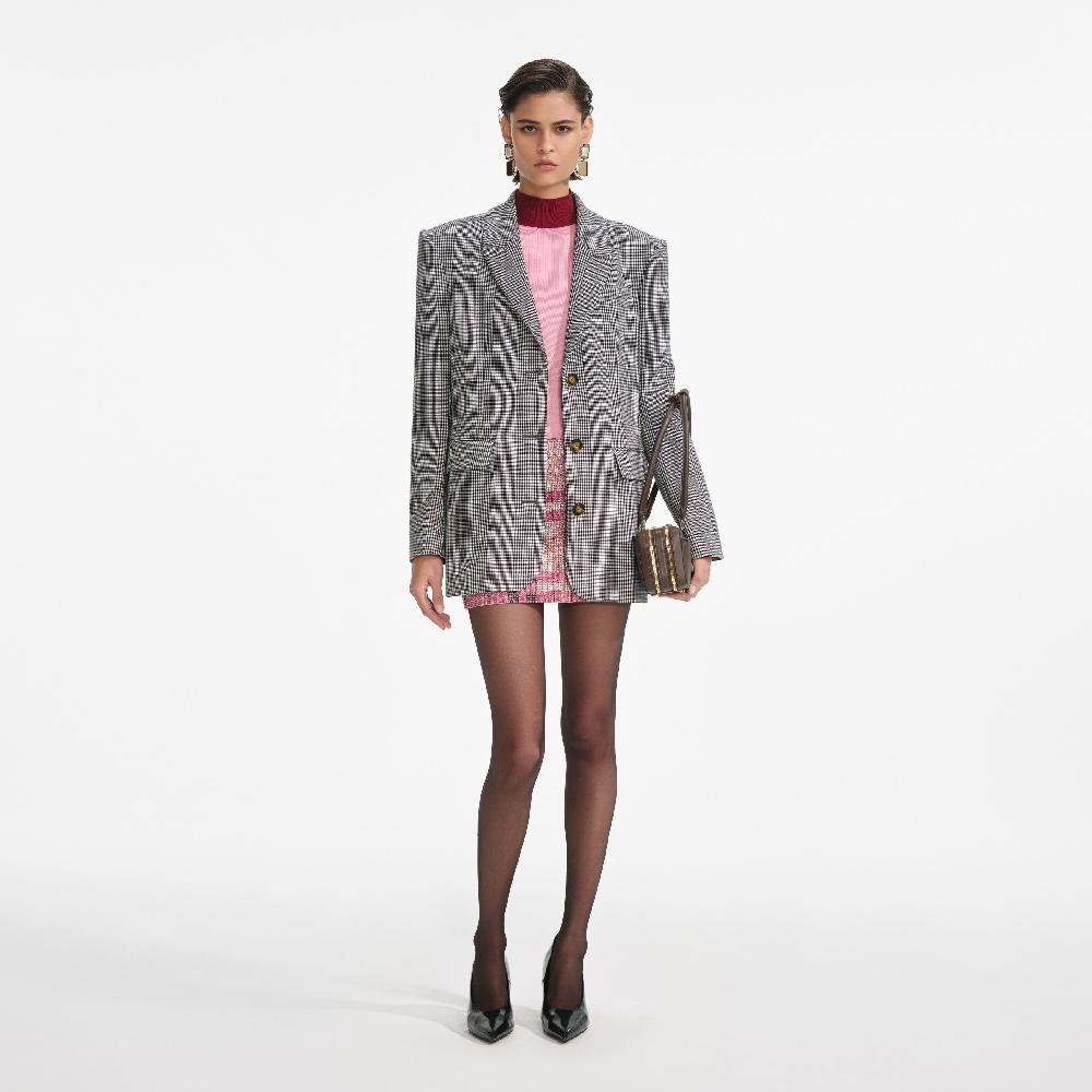 self portrait Prince Of Wales Check Blazer CLOTHING