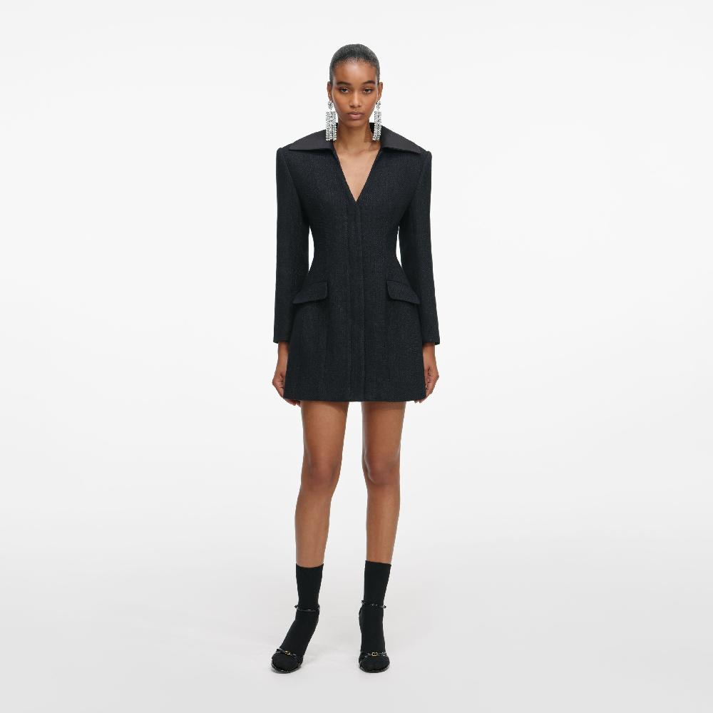 self portrait Black Blazer Mini Dress CLOTHING