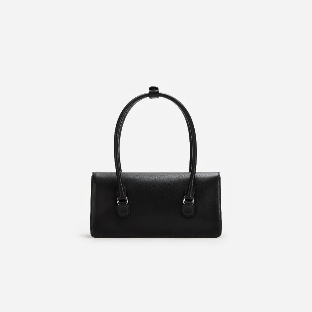 Self Portrait Black Soft Leather Shoulder Bag BAGS
